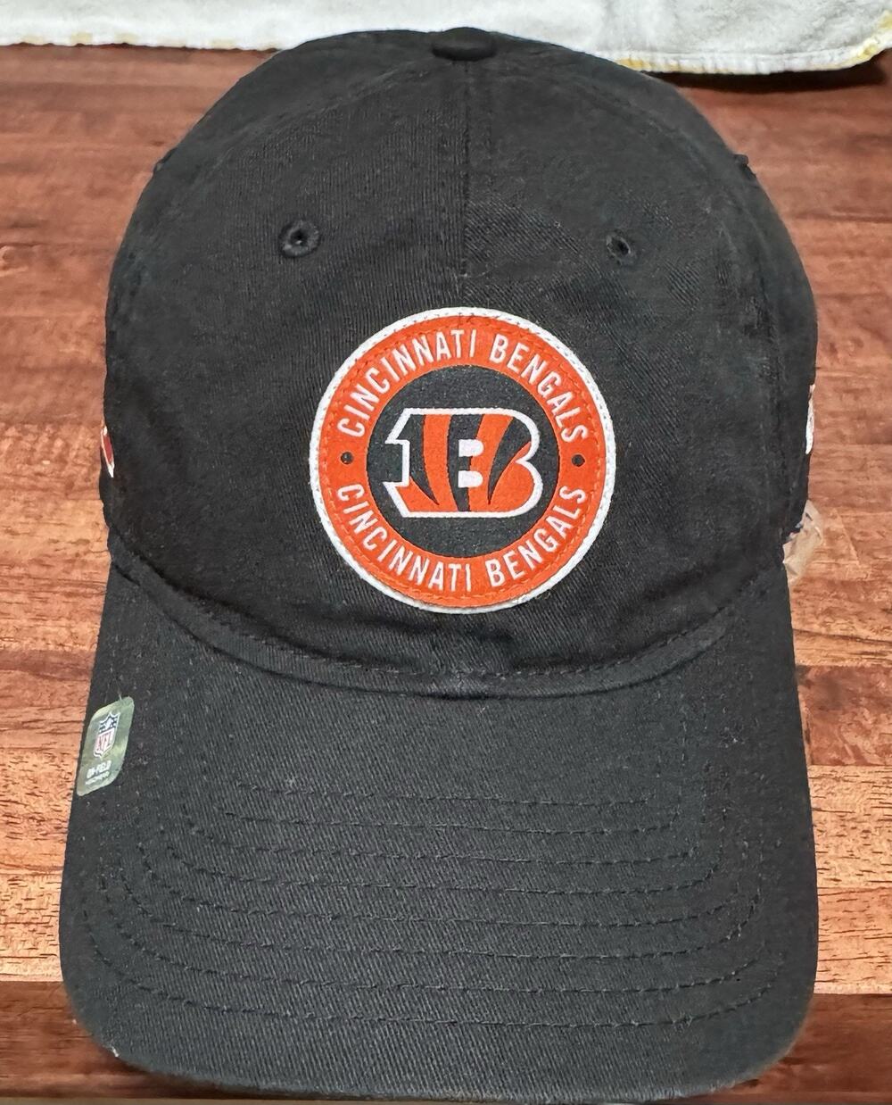 Cincinnati Bengals New Era Patch 9Twenty Adjustable Black Hat